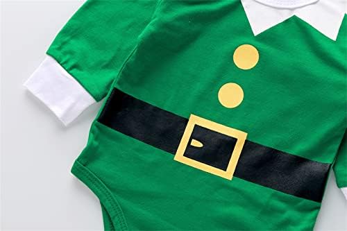 Cozy Christmas Sets for Babies Boys Printed Romper Bodysuit