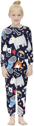 SOFT AND COMFORTABLE Girls Thermal Underwear Set Base Layer