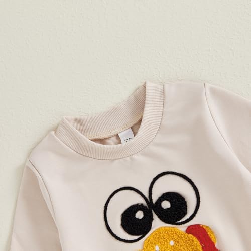Motlapol Thanksgiving Baby Boy Outfit Set Print - Toddler Sweatsuit