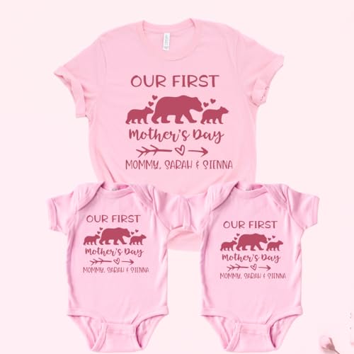 Matching Mommy Me Bodysuits for Twins