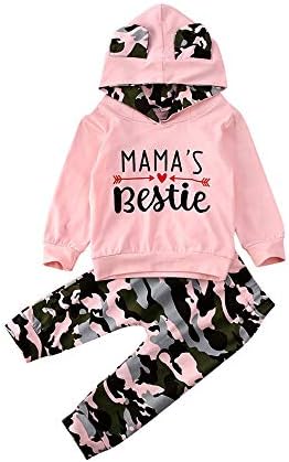 FYBITBO Mamas Bestie 2Pcs Baby Girls Fall Winter Clothes Set
