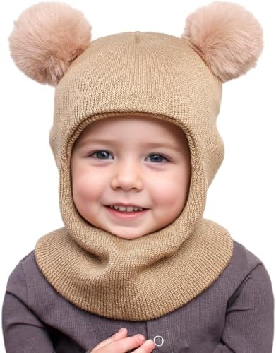 ENBAOHUI Baby Winter Hats Scarves 2 Packs for Kids