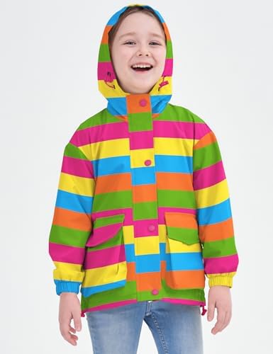 Avoogue Toddler Rain Jacket for Boys Girls - Waterproof Windproof