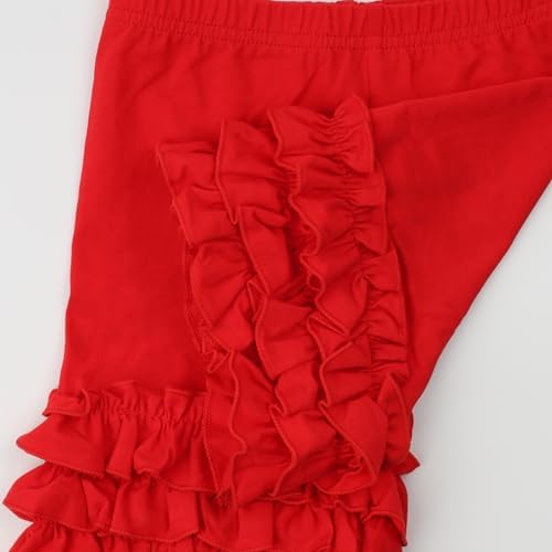 Cotton Icing Ruffles Shorts forToddler Little Girl Stretchy Comfortable
