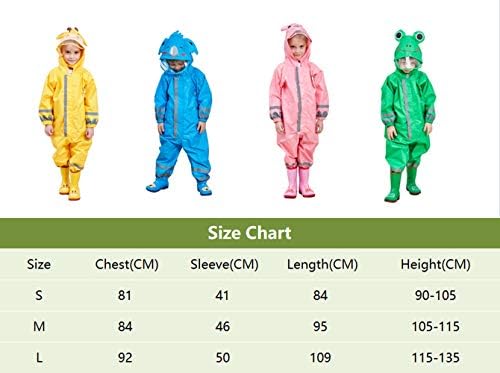 Durable Fun Rainsuit for Kids Waterproof Reflective Outdoor Rain Coat