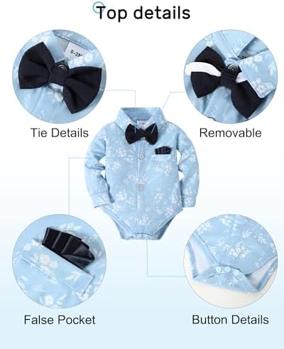YALLET Baby Boy Outfits Suits