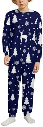 MEIKKO Candy Cane Thermal Underwear Set for Kids