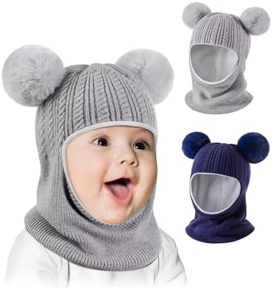 HAITHO Baby Winter Hat Scarf Set