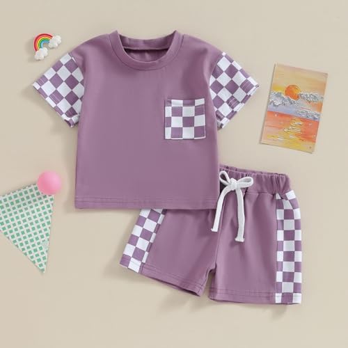 Summer Fun Checker Toddler Clothing Set