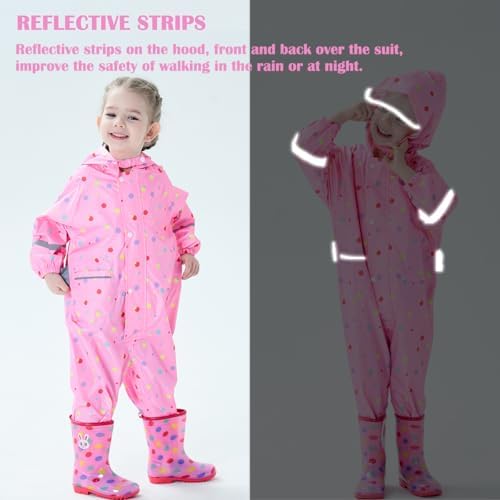 Fewlby toddler rain jacket waterproof