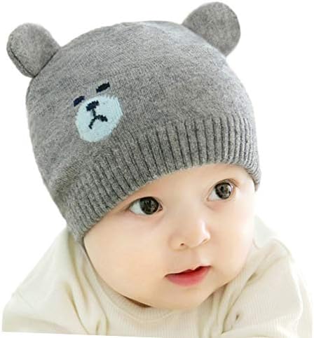 XKT Cute Bear Knitted Hat for Babies