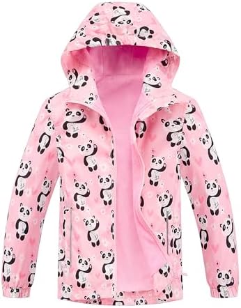 C2M Girls Boys Rain Jacket Waterproof