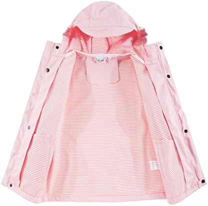 Hiheart Boys Girls fully waterproof rain jacket