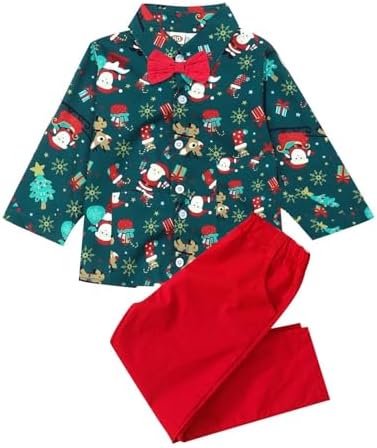 Santas Christmas Pj Set for Newborn Boys