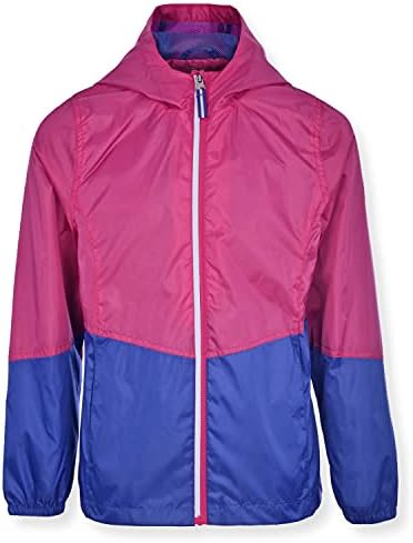 Swiss Alps Girls Lightweight Foldable Rain Jacket