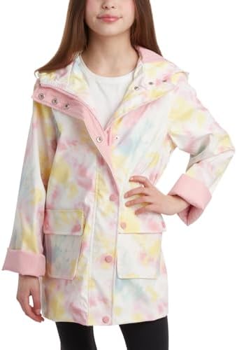 Stylish Water-Resistant Rain Jacket for Girls