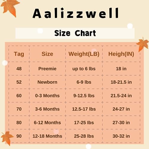 Aalizzwell Newborn Boys Fall Winter Outfit