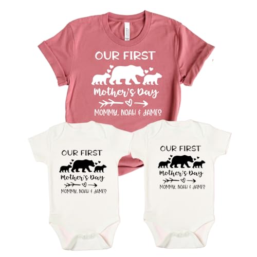Matching Mommy Me Bodysuits for Twins