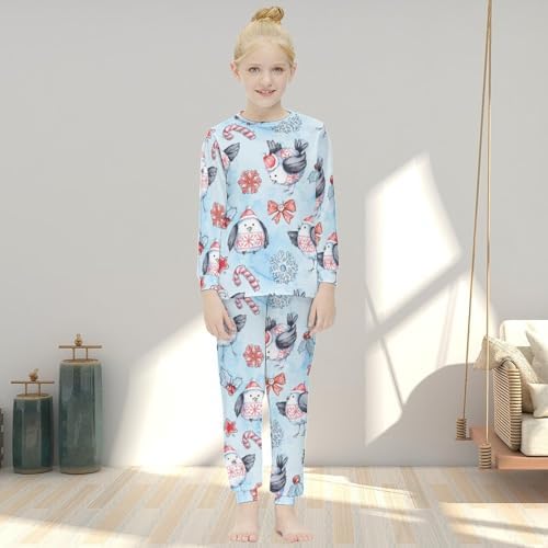 MEIKKO Thermal Underwear Set for Girls Pink Soft