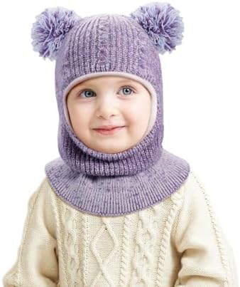 Adorable 2-in-1 Winter Hat Scarf Set for Kids