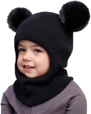 ENBAOHUI Baby Winter Hats Scarves 2 Packs for Kids