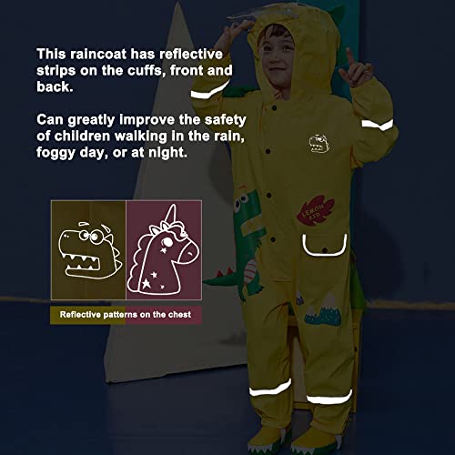 Fewlby Toddler Girls Lightweight Waterproof Rain Jacket