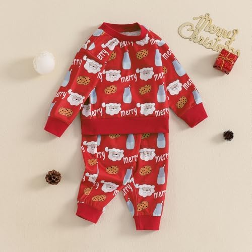 Christmas Toddler Outfit Cozy Soft Set for Boys Girls