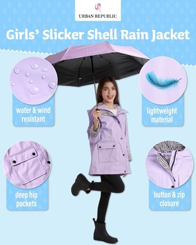 Stylish Urban Republic Girls Rain Jacket