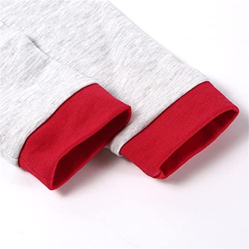 Perfect Christmas Outfit for Boys Girls Cartoon Santa Pullover Long Pants Set