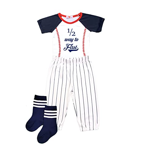 Half Birthday Baseball Halfway Outfit
