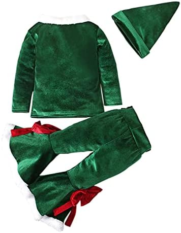 EnJoCho Toddler Christmas Outfit Set Pjs HATS