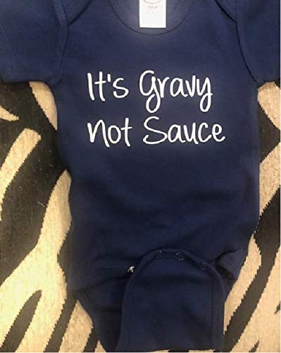 Handmade Funny Baby Onesie - Gravy Not Sauce