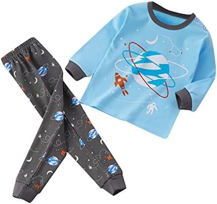 Firetruck Pajamas for Toddlers with Cartoon Prints