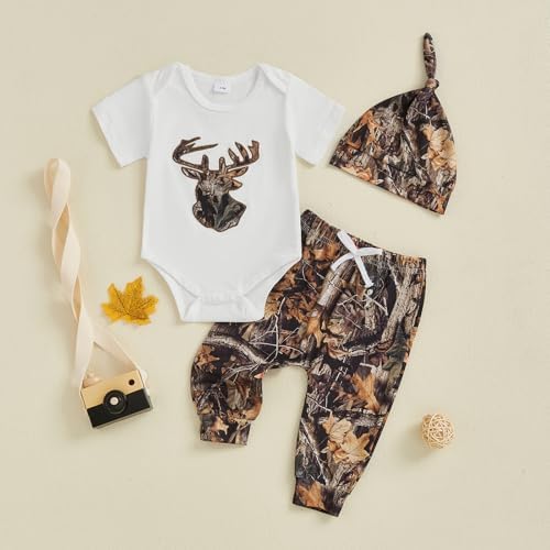Stylish Camouflage Design Baby Hunting Outfit for Boys Durable Soft Set