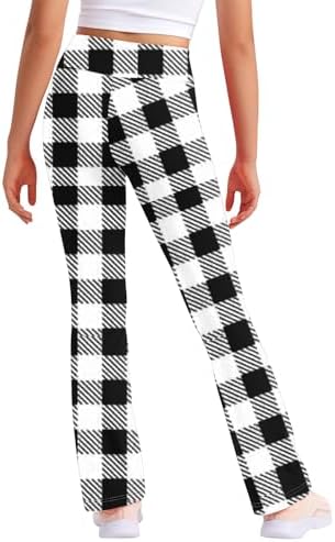 Plaid Comfort Yoga Pants for Kids