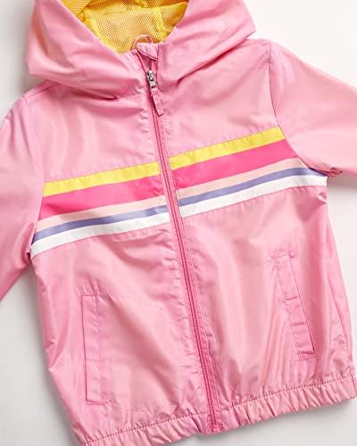 Durable Pink rain jacket for girls Waterproof windproof Lightweight packable Buy Now