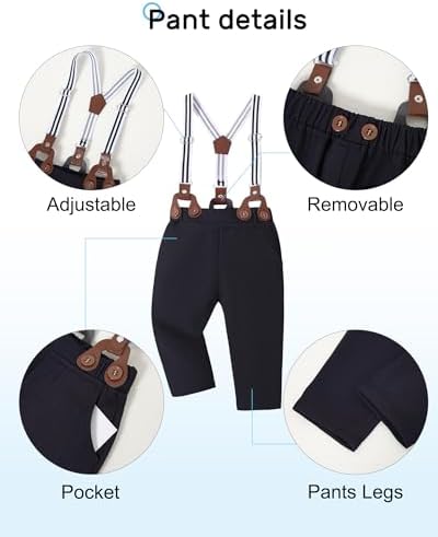 YALLET Baby Boy Outfits Suits