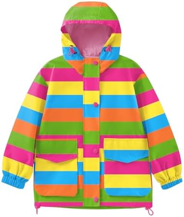 Avoogue Toddler Rain Jacket for Boys Girls - Waterproof Windproof