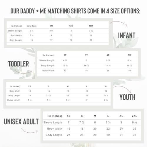 First Fathers Day Matching Shirts for Dad and Baby