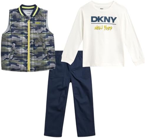 DKNY Boys Quilted Puffer Set