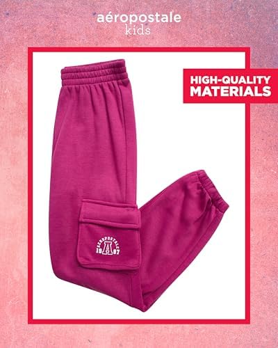 AEROPOSTALE Girls Active Tracksuit Set - Cozy Fleece Pullover Hoodie Jogger Pants