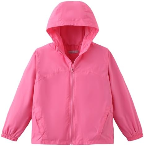 GRANDWISH Boys Girls 6-14 Year Old Waterproof Rain Coats
