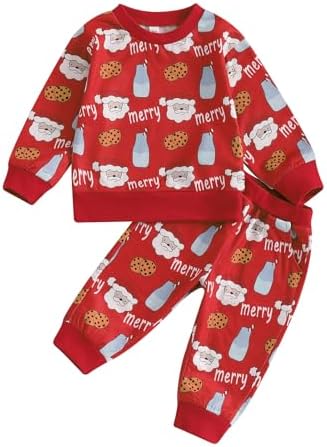 Christmas Toddler Outfit Cozy Soft Set for Boys Girls