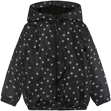 SUNDAY ROSE Boys Girls Rain Jackets Lightweight Waterproof Windbreakers for Kids