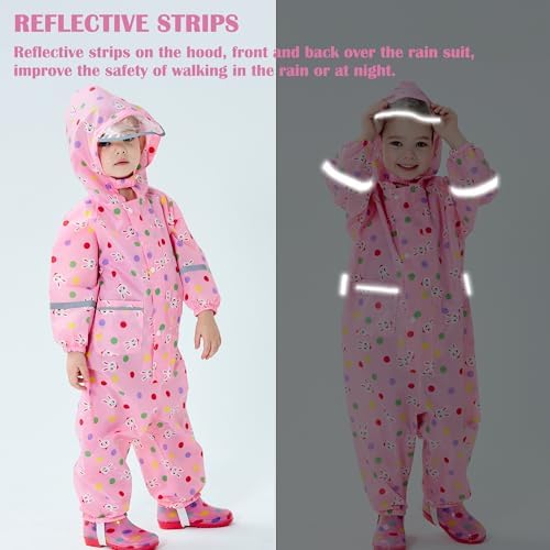 Fewlby Toddler Rain Jacket Coverall