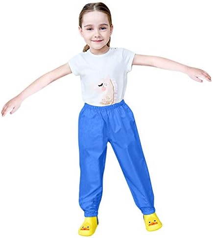 Kids Waterproof Rain Pants - Boys Girls - Hiking Trousers