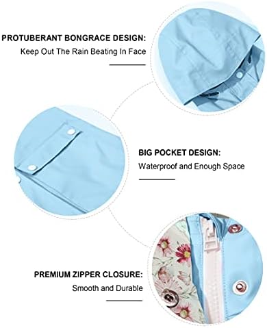 Weatherproof Rain Jacket Waterproof for Girls and Boys