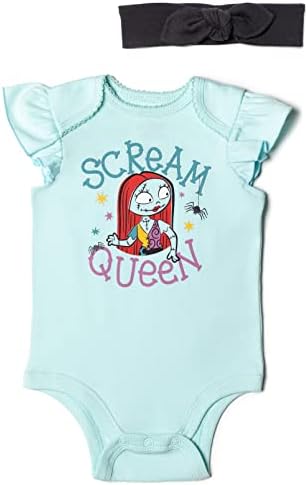 Disney Nightmare Before ChristmasZero Sally Jack Skellington Baby Girls Outfit Set