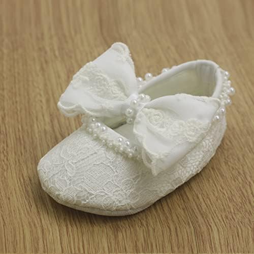 Nihao Baby Girls Christening Flat Set with Matching Headband