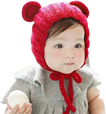 IMLECK Baby Pure Color Hand-Knit Knit Hat